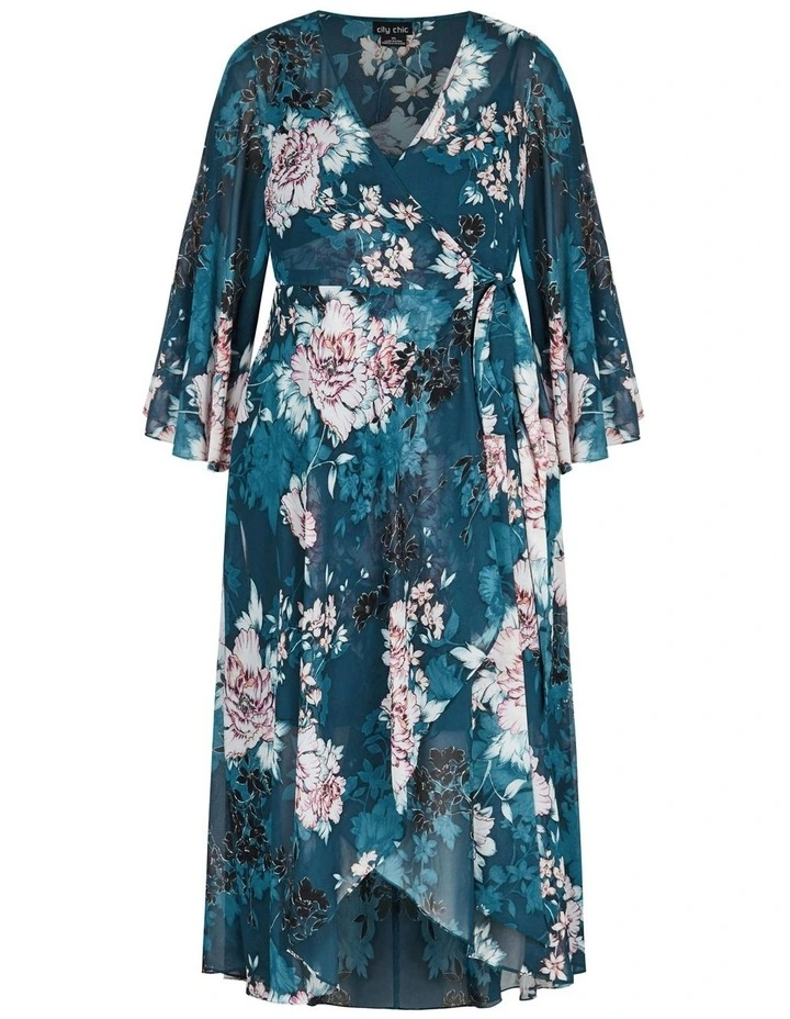 Maxi Dress in Jade Blossom image 6
