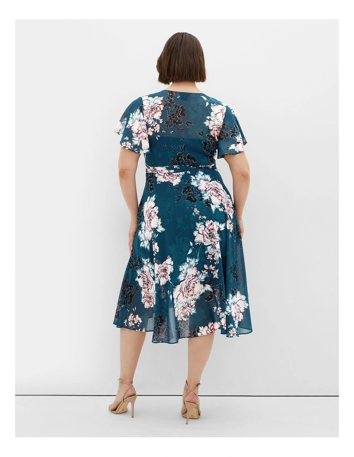 Blossom Short Sleeve Dress in Jade image 2