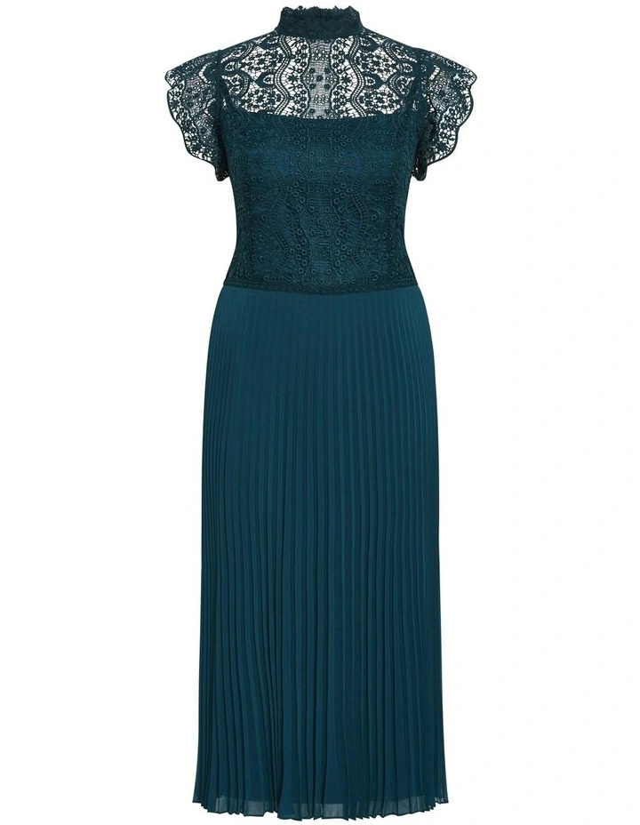 Livia Midi Dress in Peacock image 5