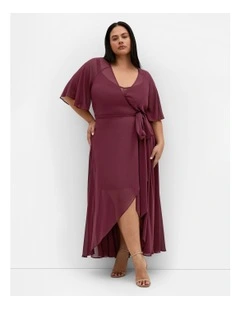 Lovers Lane Dress in Red Burgundy