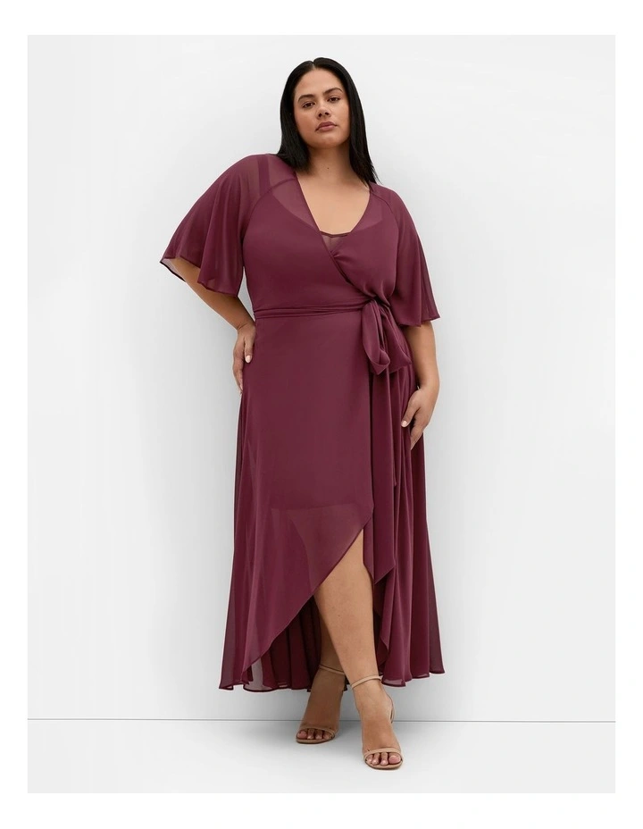 Lovers Lane Dress in Red Burgundy image 1