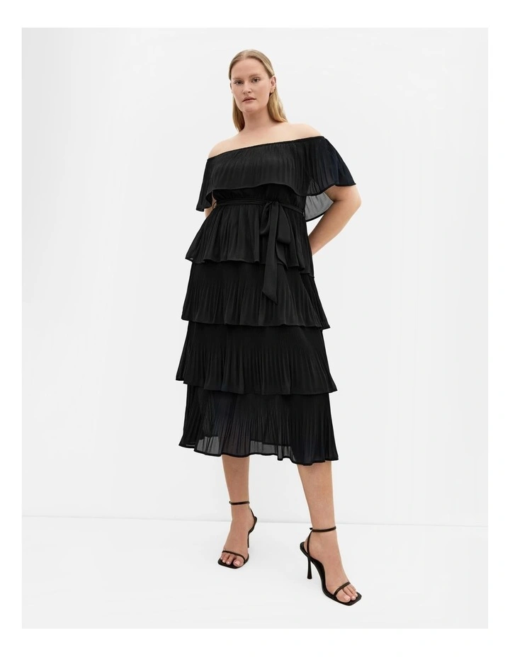 Night Garden Dress in Black image 1