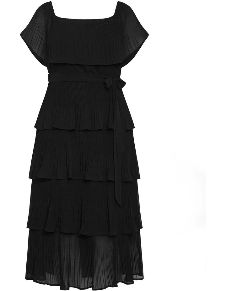 Night Garden Dress in Black image 4