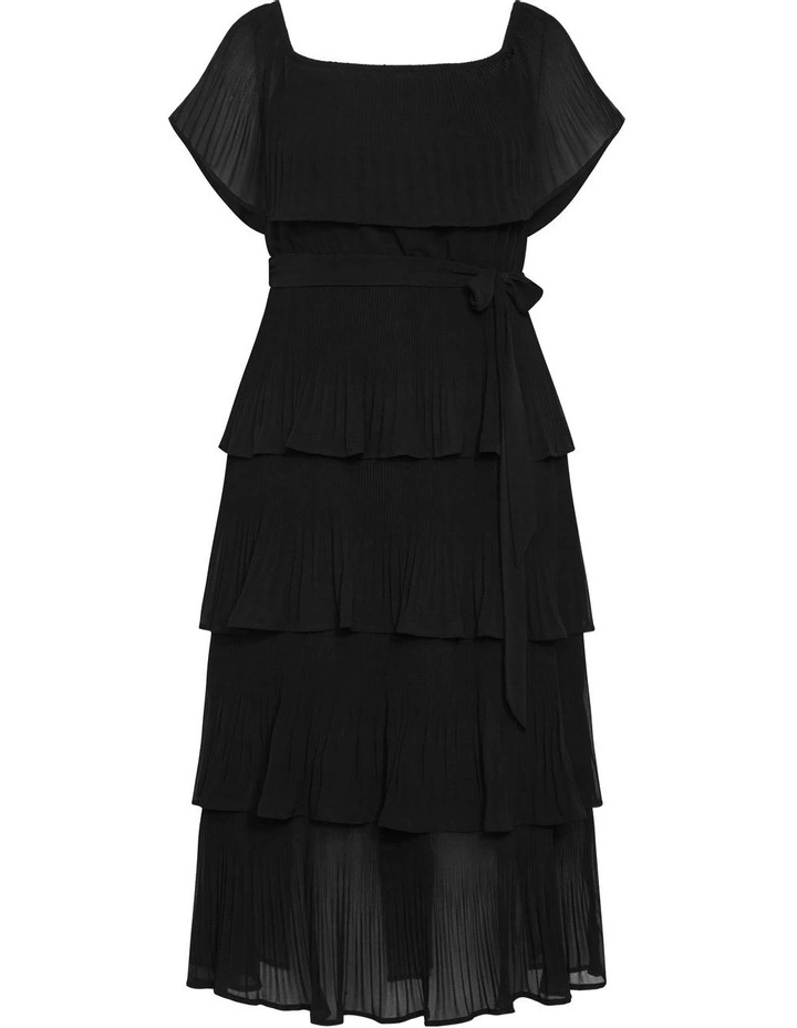 Night Garden Dress in Black image 7