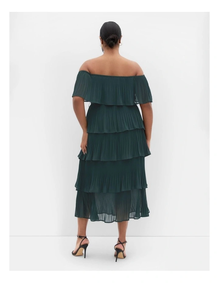 Night Garden Dress in Green Teal image 2