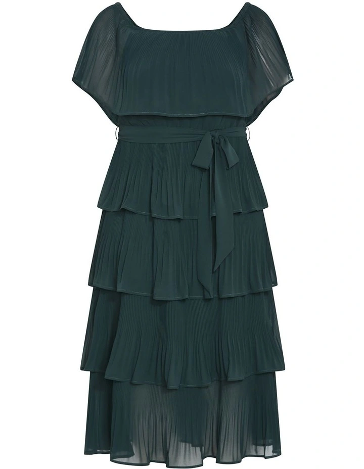 Night Garden Dress in Green Teal image 3