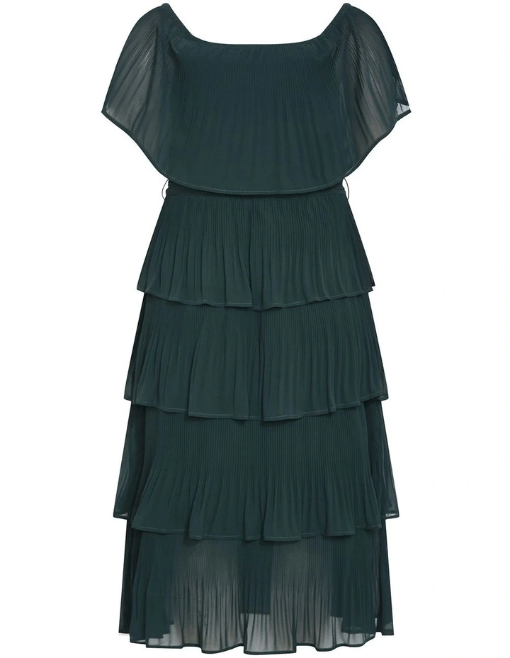 Night Garden Dress in Green Teal image 4
