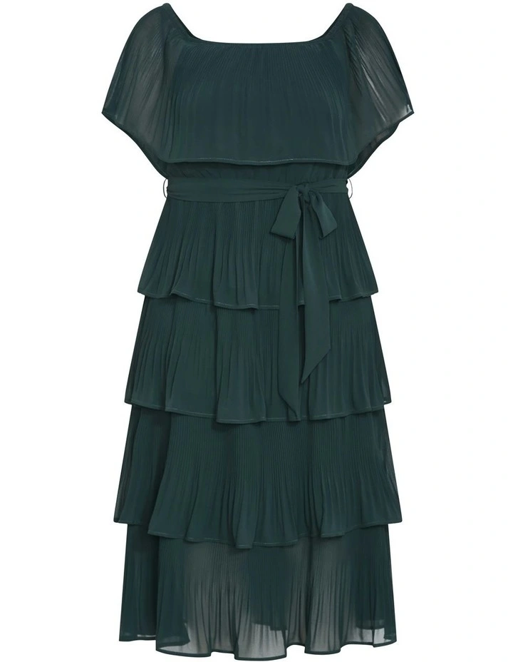 Night Garden Dress in Green Teal image 6