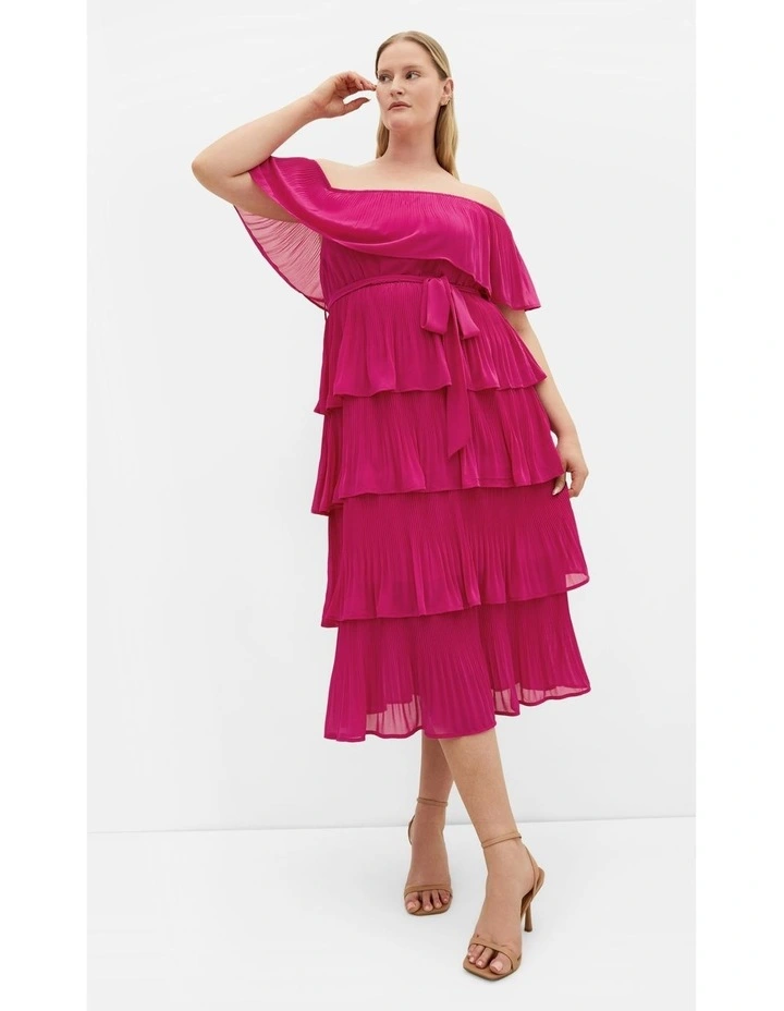 Night Garden Dress in Pink image 7