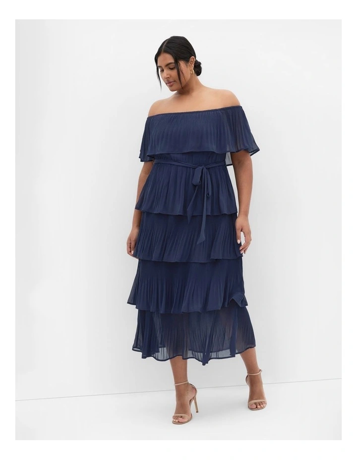 Night Garden Dress in Navy image 1