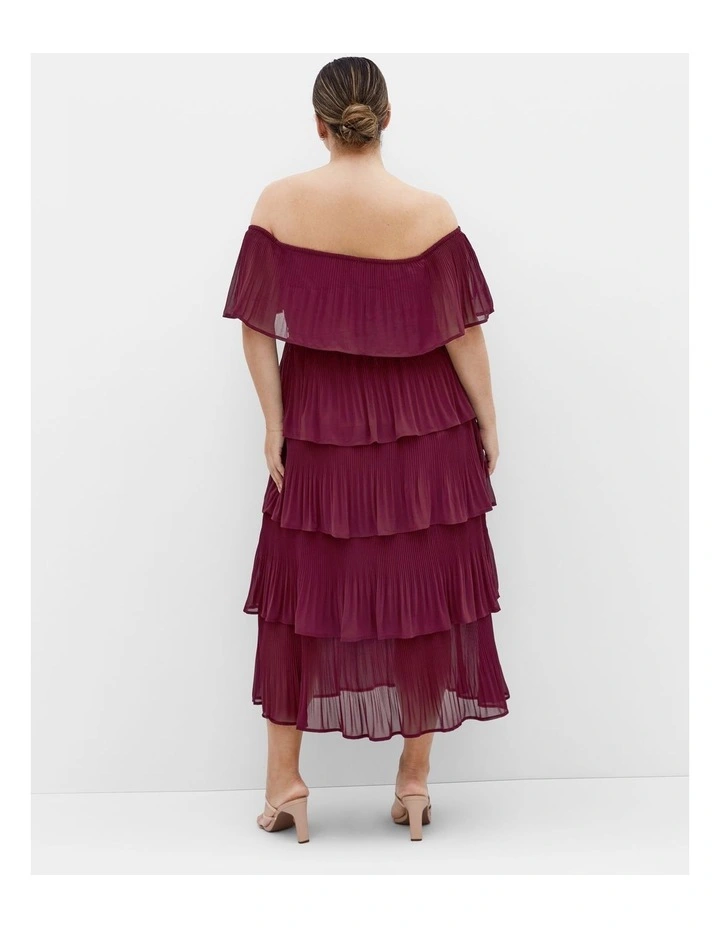 Night Garden Dress in Red Burgundy image 2