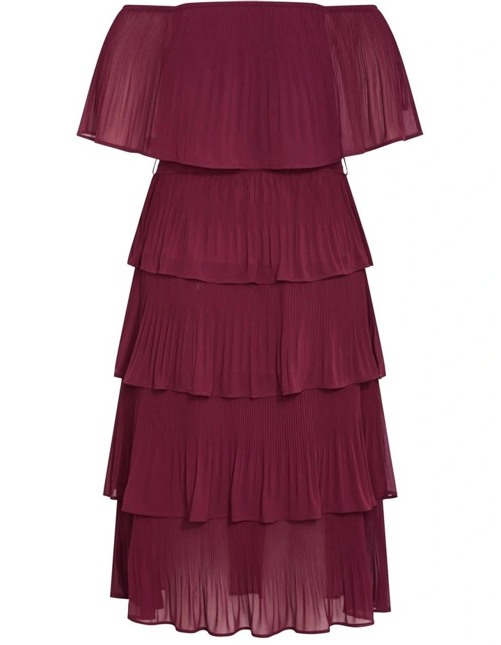 Night Garden Dress in Red Burgundy image 4