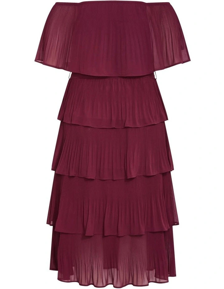 Night Garden Dress in Red Burgundy image 5