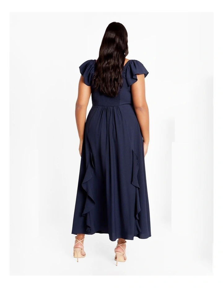 Fee Frill Maxi Dress in Blue image 2