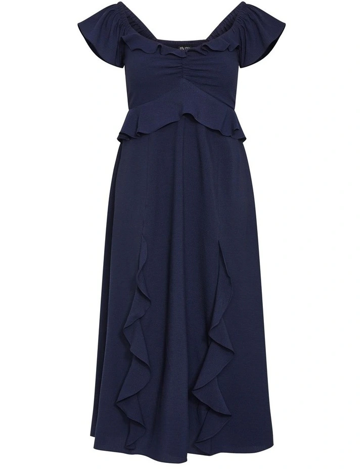 Fee Frill Maxi Dress in Blue image 3