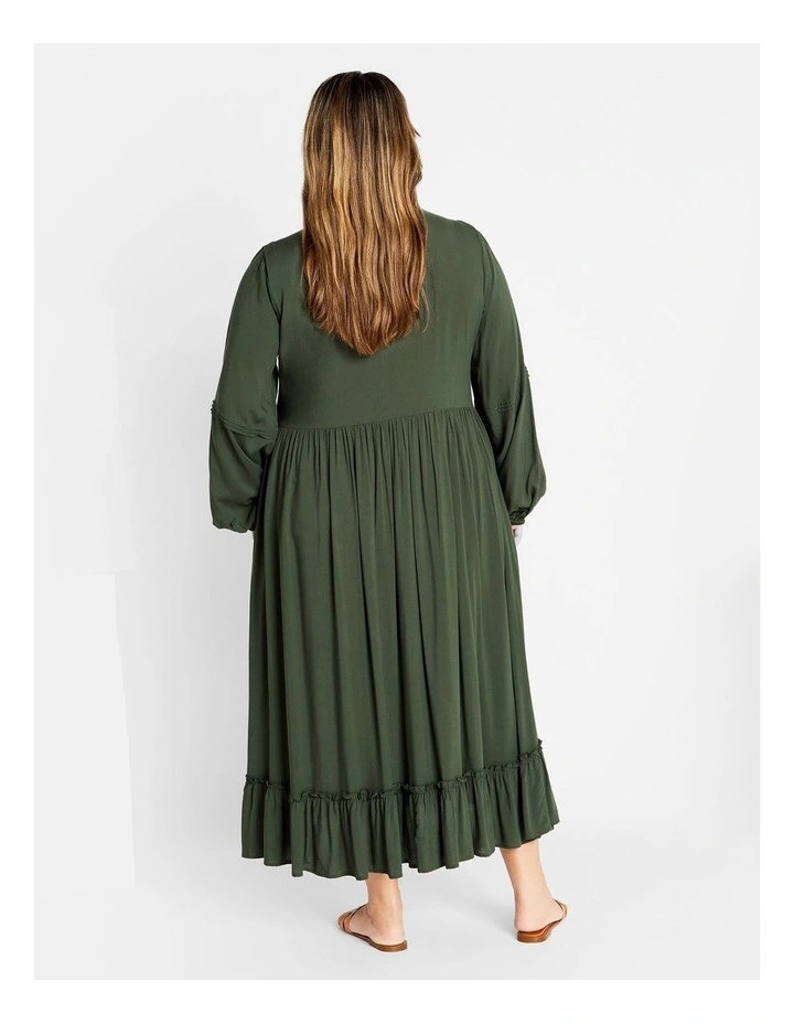 Alena Maxi Dress in Khaki image 2