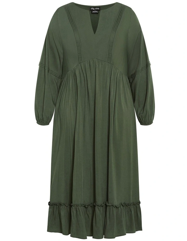 Alena Maxi Dress in Khaki image 3