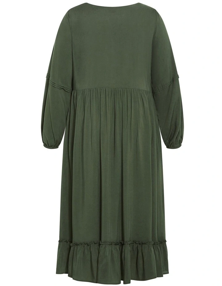 Alena Maxi Dress in Khaki image 4