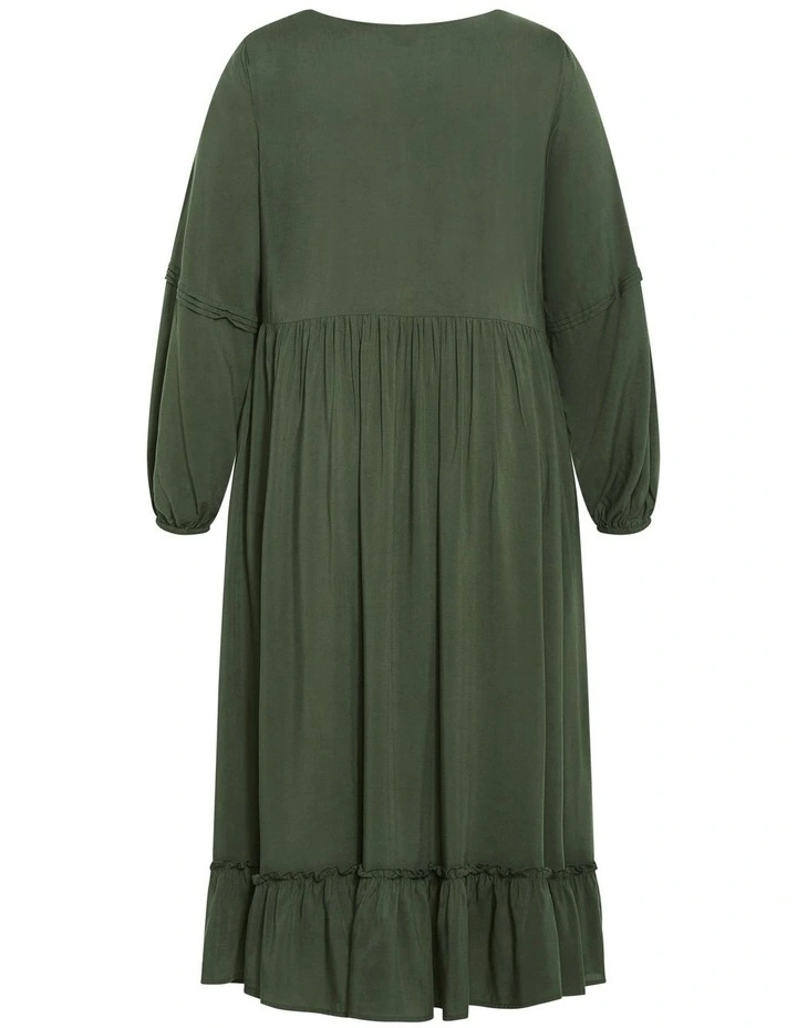 Alena Maxi Dress in Khaki image 6
