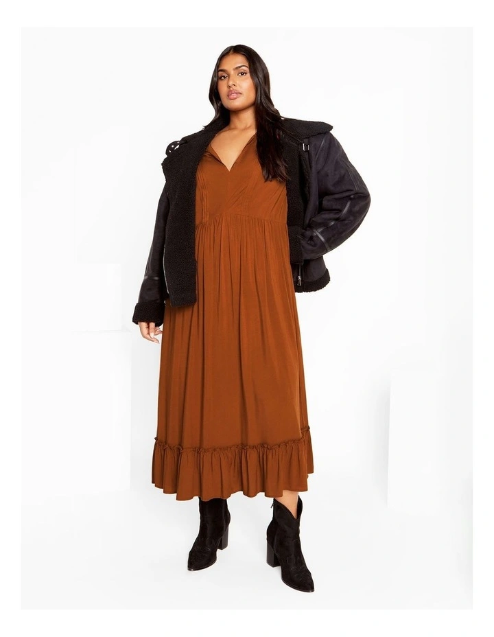 Alena Maxi Dress in Masala image 3