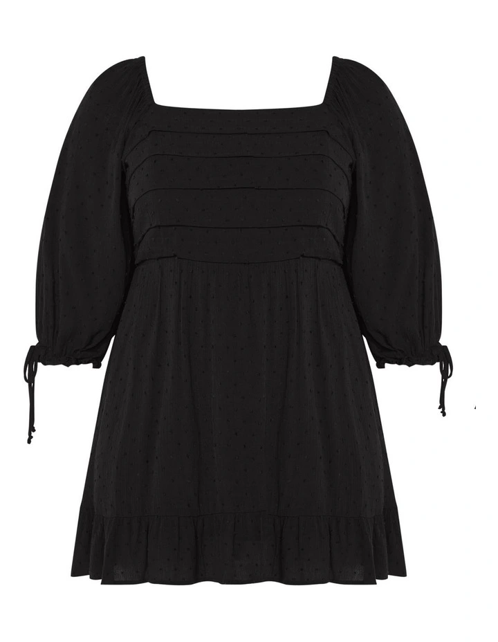 Allegra Mini Dress in Black image 3