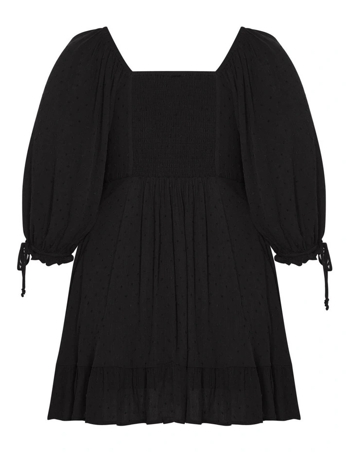 Allegra Mini Dress in Black image 4
