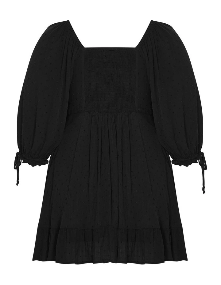 Allegra Mini Dress in Black image 6