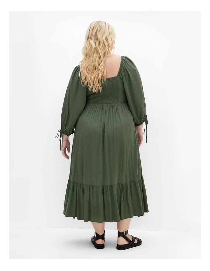 Ally Dress in Khaki image 2