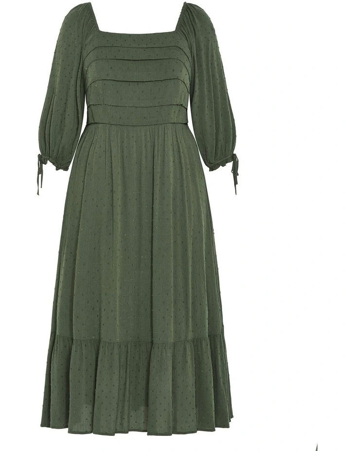 Ally Dress in Khaki image 3