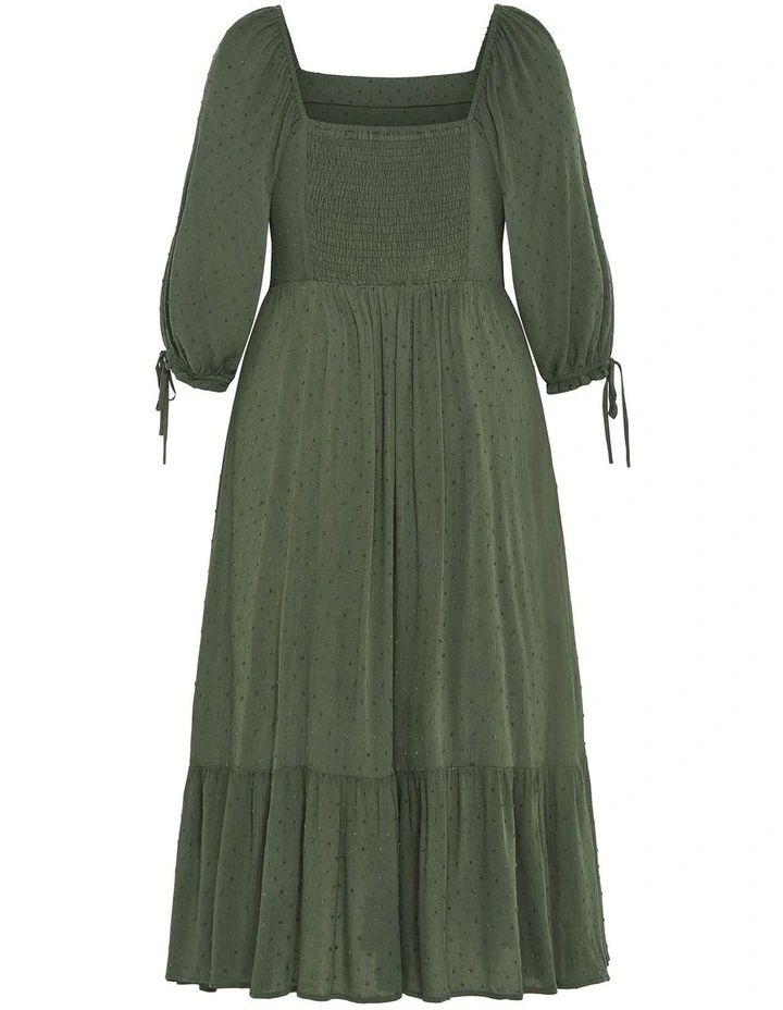 Ally Dress in Khaki image 4