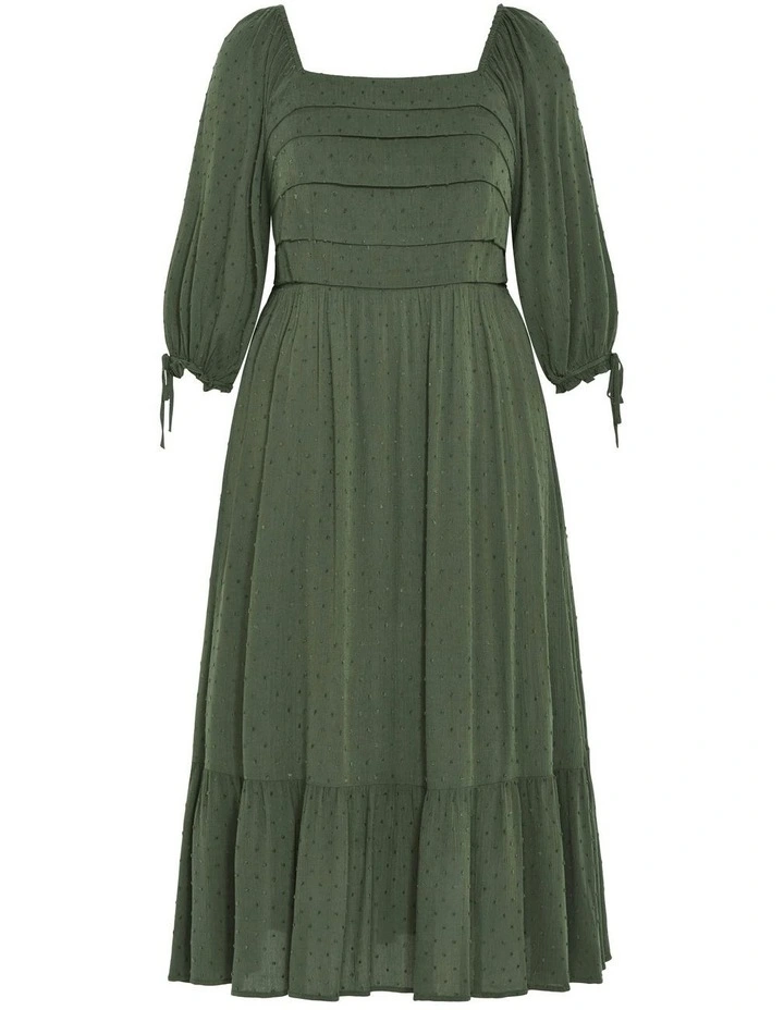Ally Dress in Khaki image 5