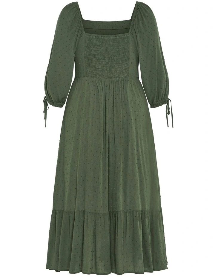 Ally Dress in Khaki image 6