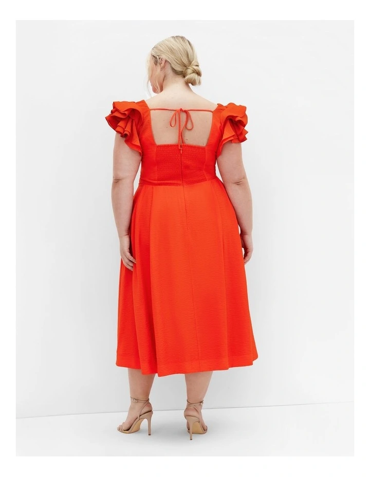 Carla Dress in Tigerlily image 2