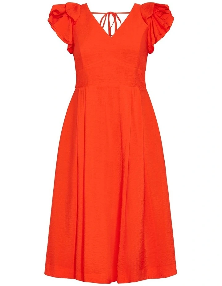 Carla Dress in Tigerlily image 3