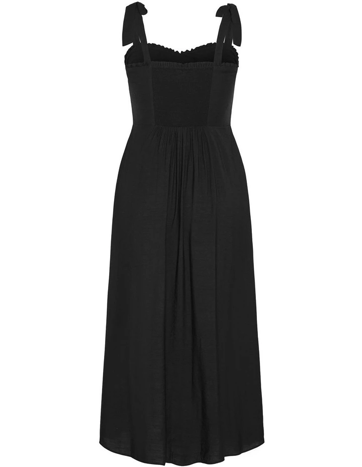 Penny Sleeveless Midi Dress in Black image 4