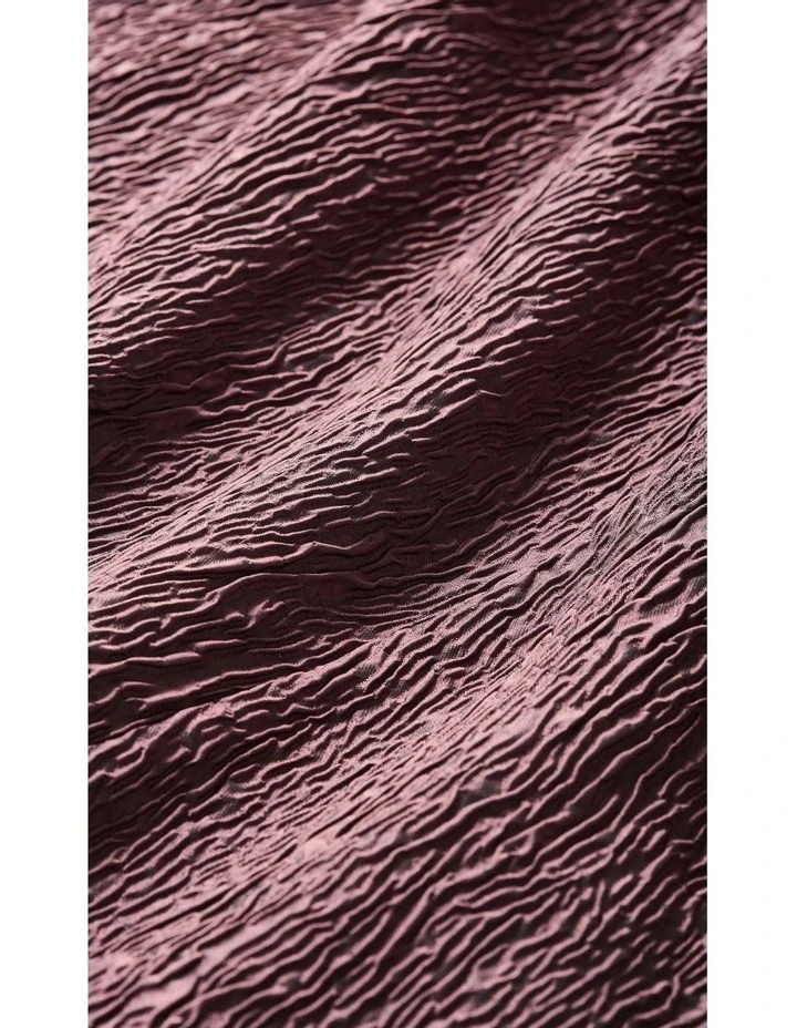 Halter Jacquard Midi Dress in Rose image 7