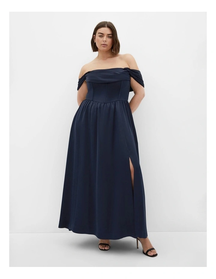 Angel Love Maxi Dress in Navy image 1