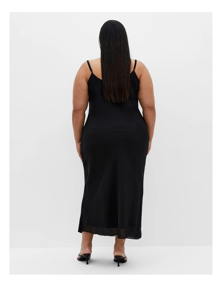Kyra Slip Dress in Black image 2