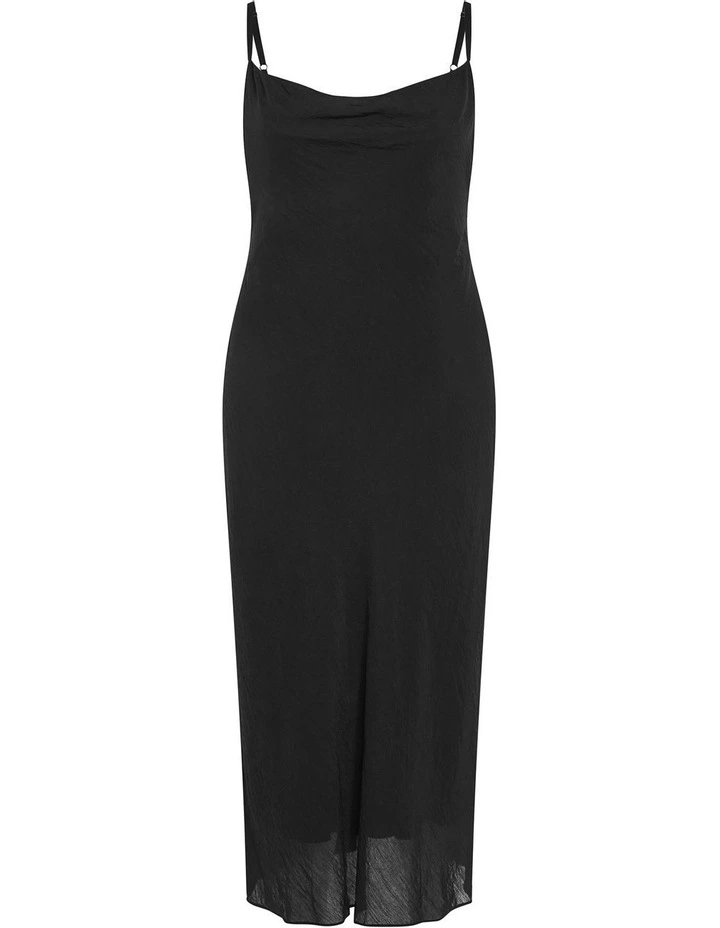 Kyra Slip Dress in Black image 3