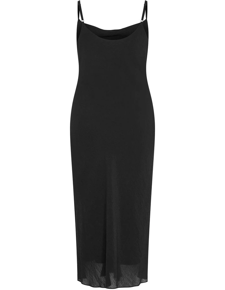 Kyra Slip Dress in Black image 4
