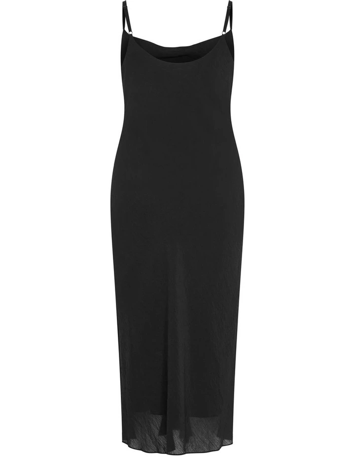 Kyra Slip Dress in Black image 6