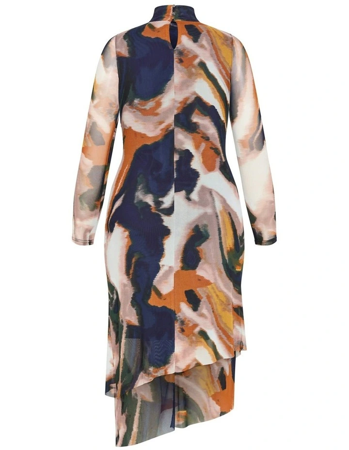 Plus Size Zia Print Ruched Dress in multi image 6