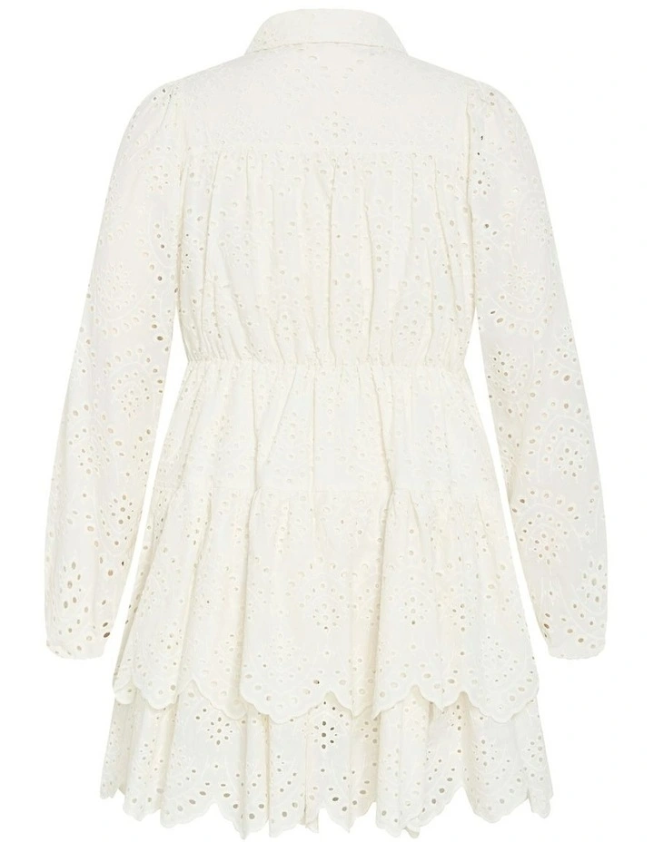 Tatianna Mini Dress in Ivory image 7