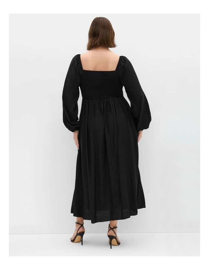 Abbigail Long Sleeve Dress in Black image 2