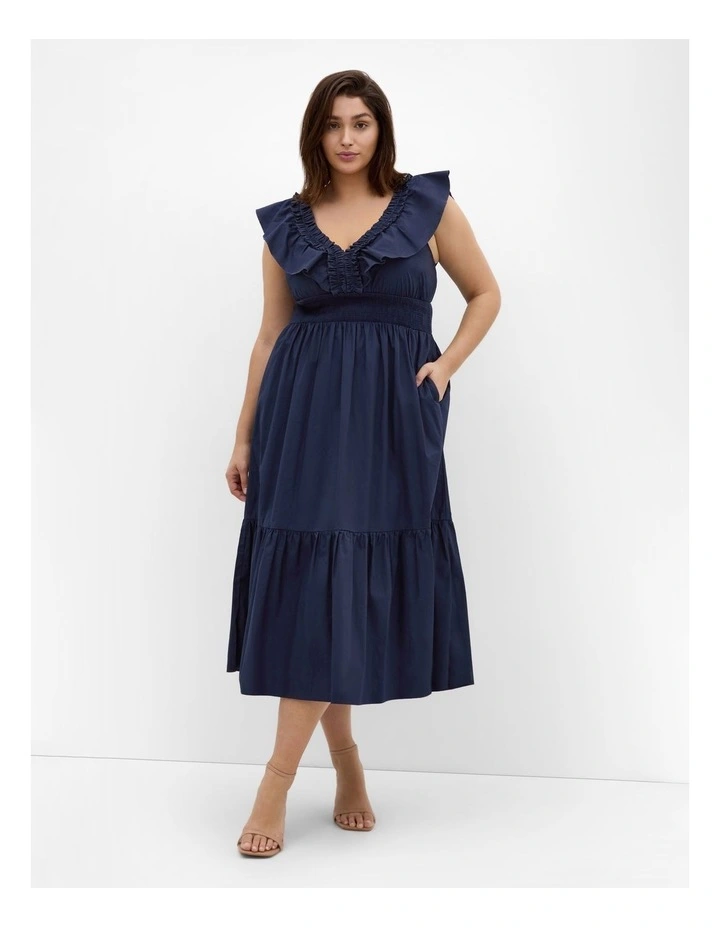 Kelly Midi Dress in Blue image 1