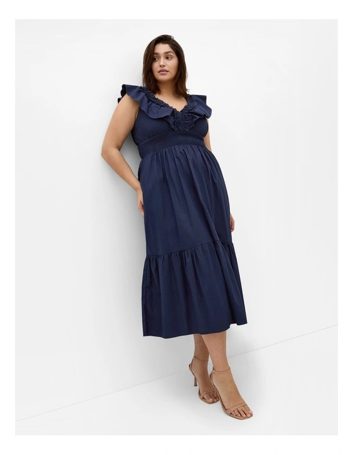 Kelly Midi Dress in Blue image 3