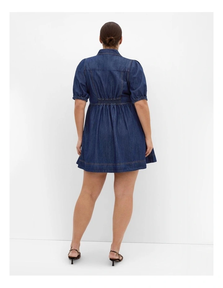Kai Mini Dress in Dark Denim image 2