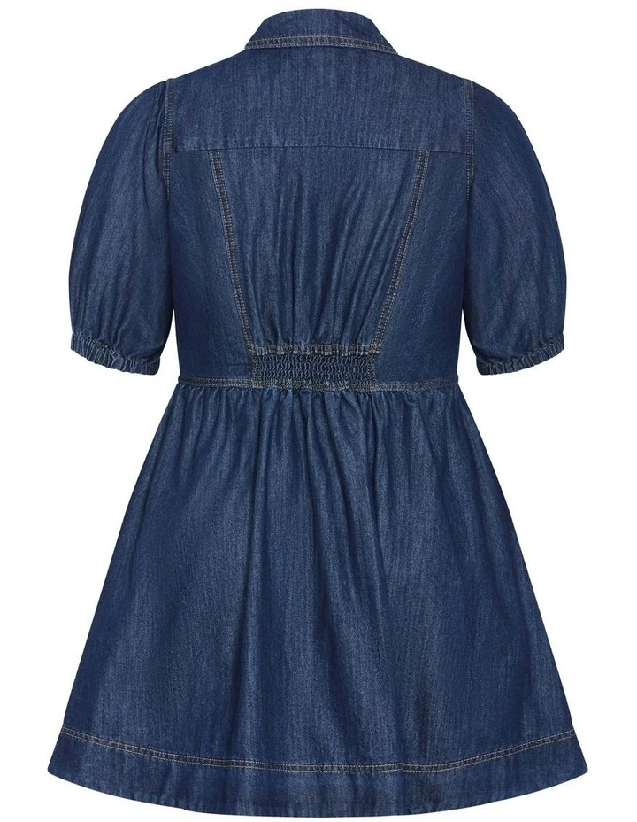 Kai Mini Dress in Dark Denim image 5