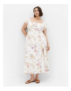 Abbigail Print Midi Dress in Flirty Floral