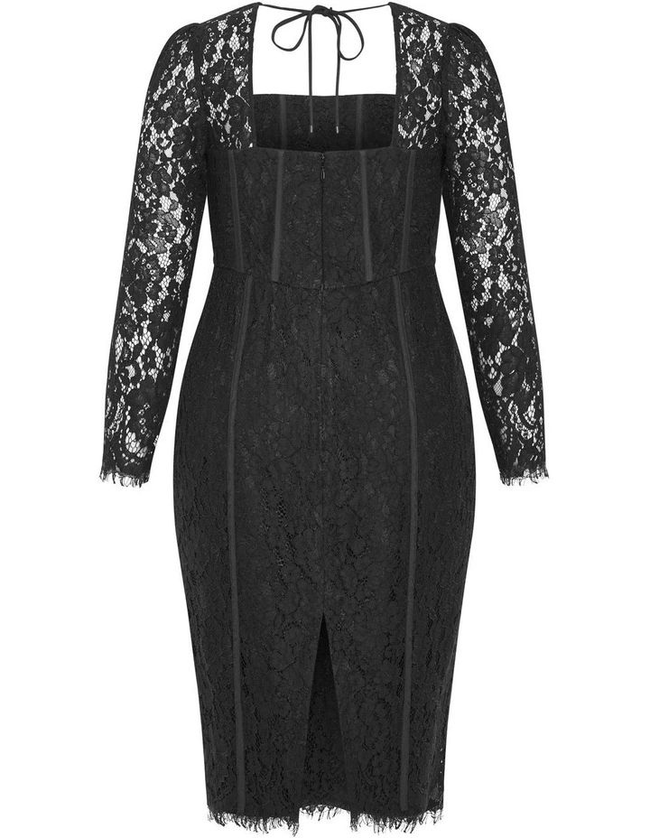 Valentine Lace Dress in Black image 6
